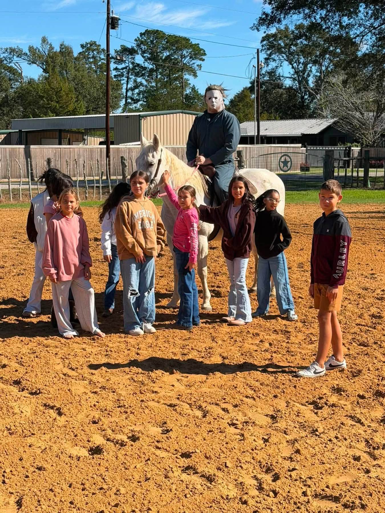 Horse camp group photo